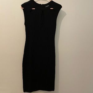 Bebe black, cable knit sweater dress
